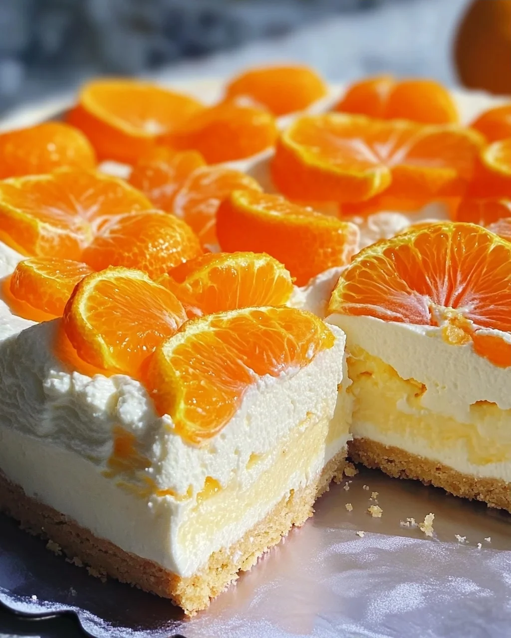 Mandarinen-Quark-Kuchen mit Geheimzutat