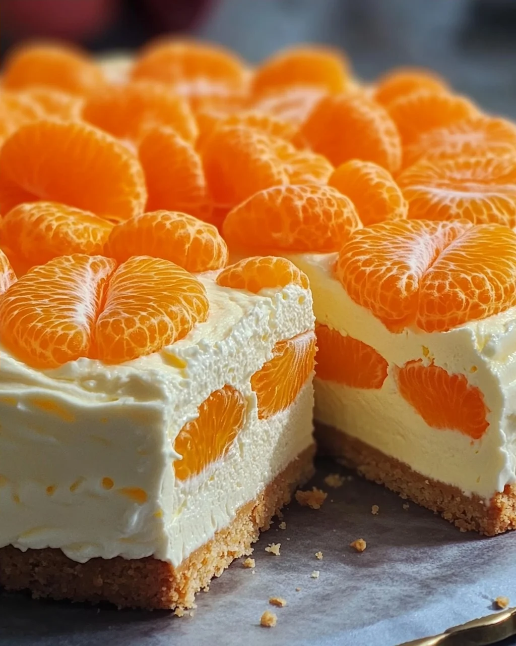 Mandarinen-Quark-Kuchen mit Geheimzutat