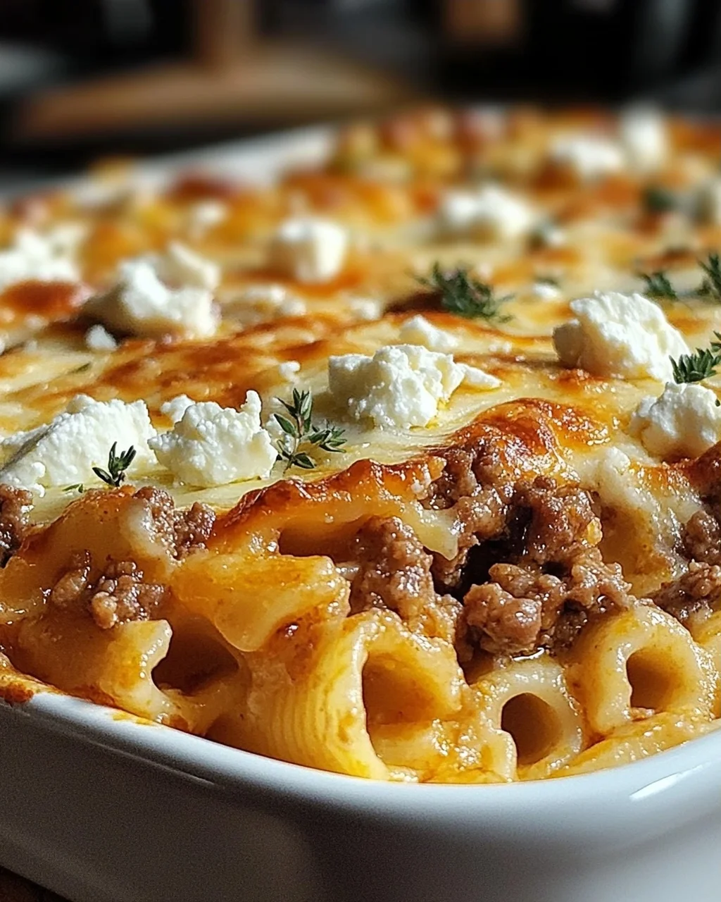 Nudelauflauf Mit Feta Hackfleisch Das Einfache Rezept Fur Genieser