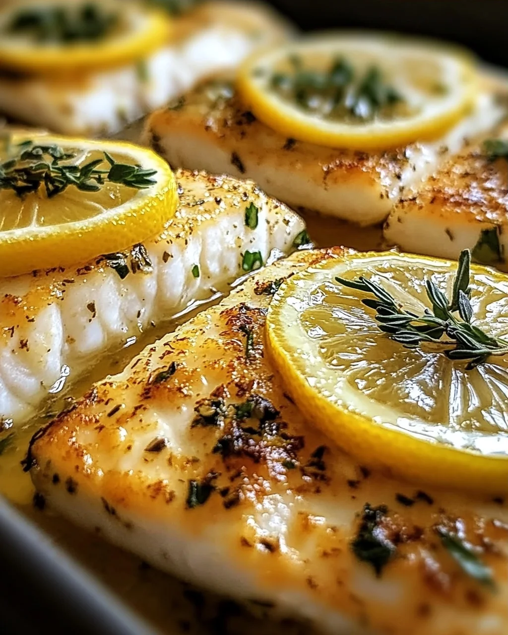 Ofenfisch mit Kräutern und Zitronen