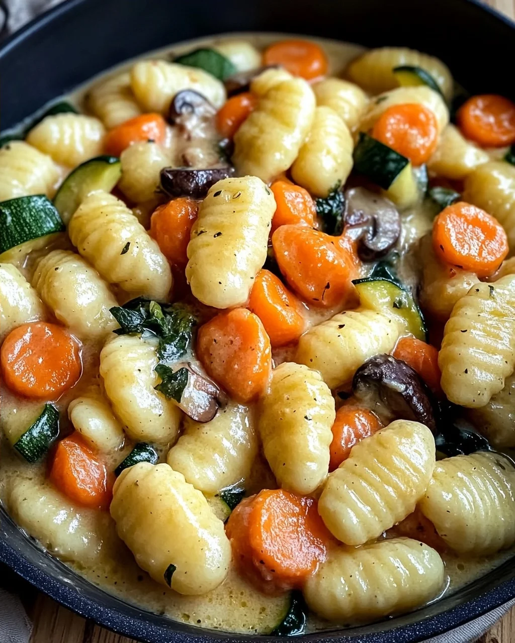 One Pot Gnocchi mit Rahmgemüse