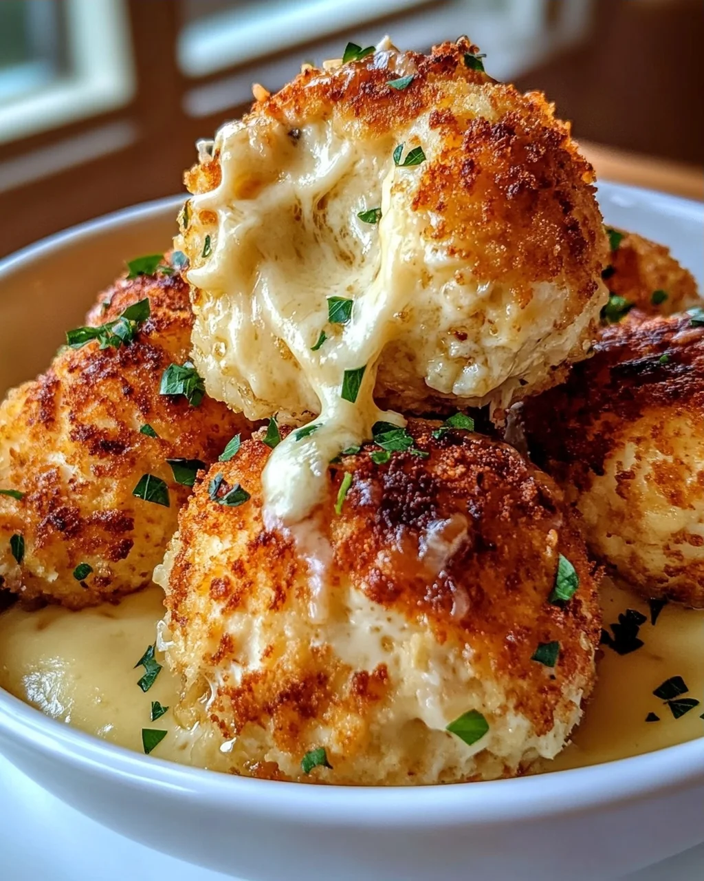 Parmesanwolken Hähnchen-Bomben Rezept