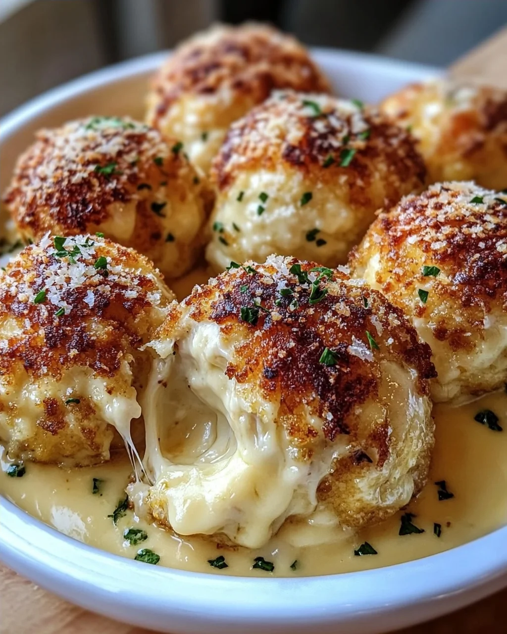 Parmesanwolken Hähnchen-Bomben Rezept