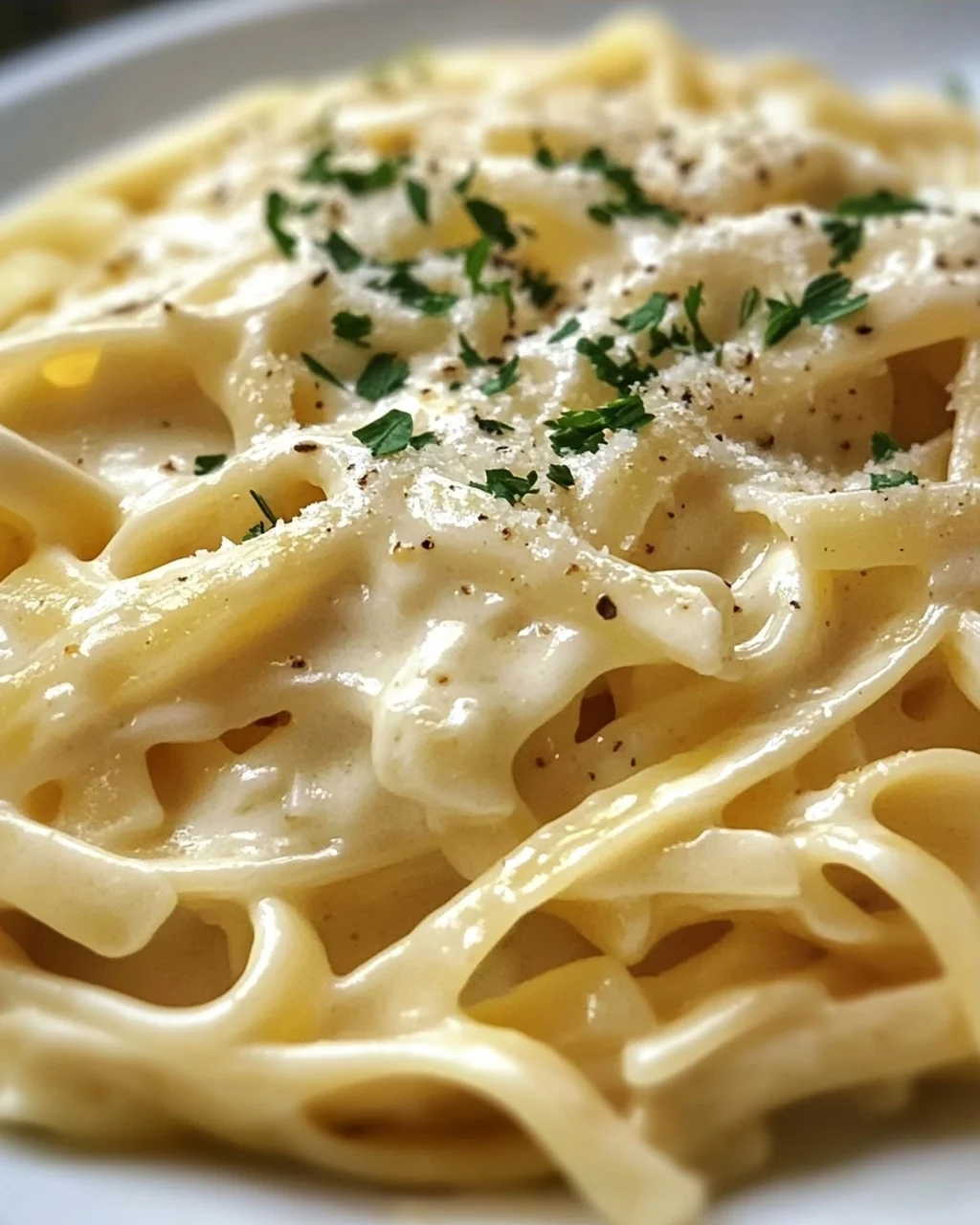 Pasta in Käse Sahne Soße