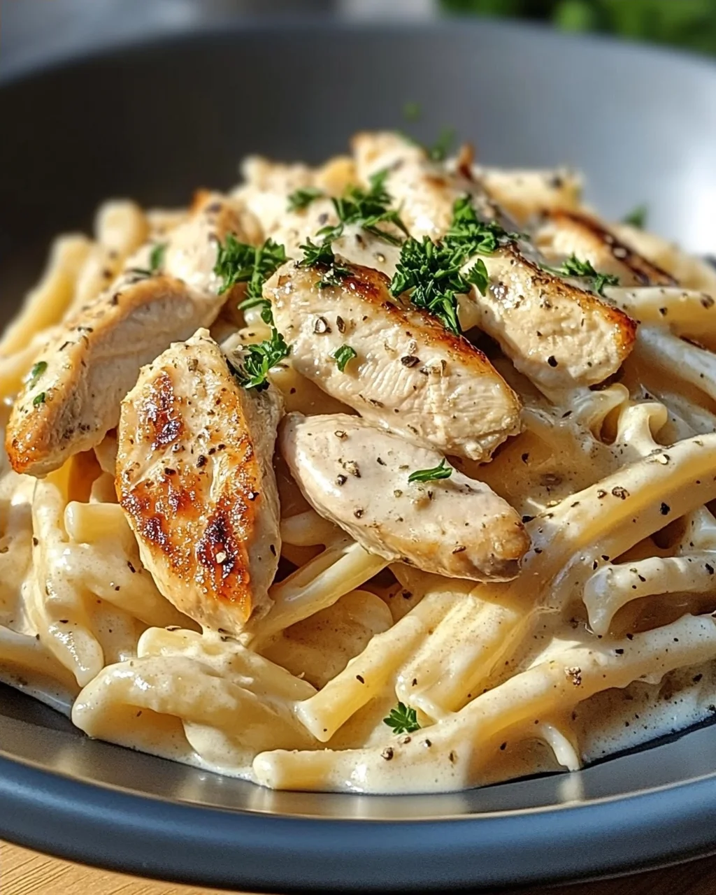Pasta mit Hähnchen