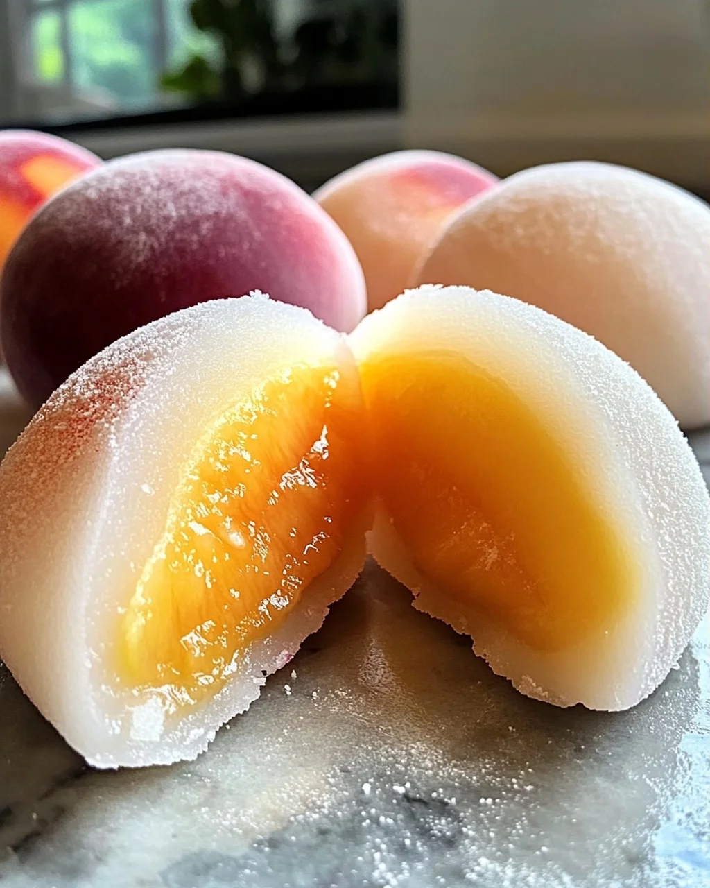 Pfirsich-Mochi: Soft und Fruchtig Genießen
