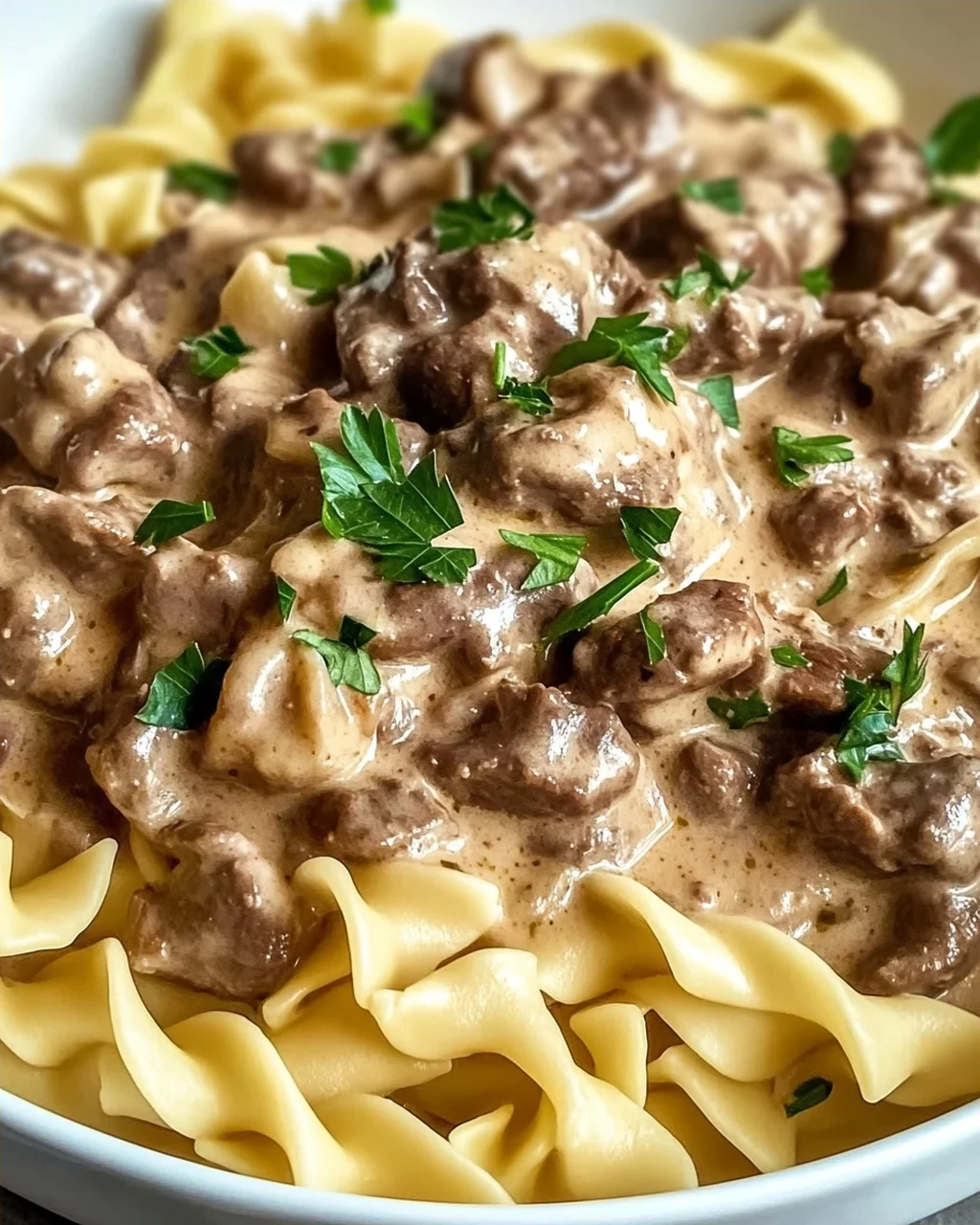 Rindfleisch Stroganoff für dein ideales Familienessen