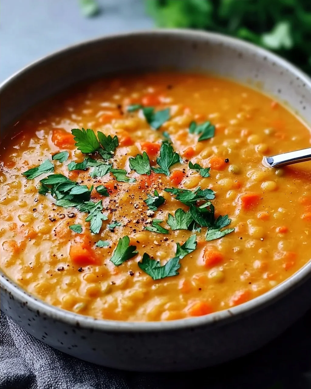 Rote Linsensuppe Kraftig Aromatisch