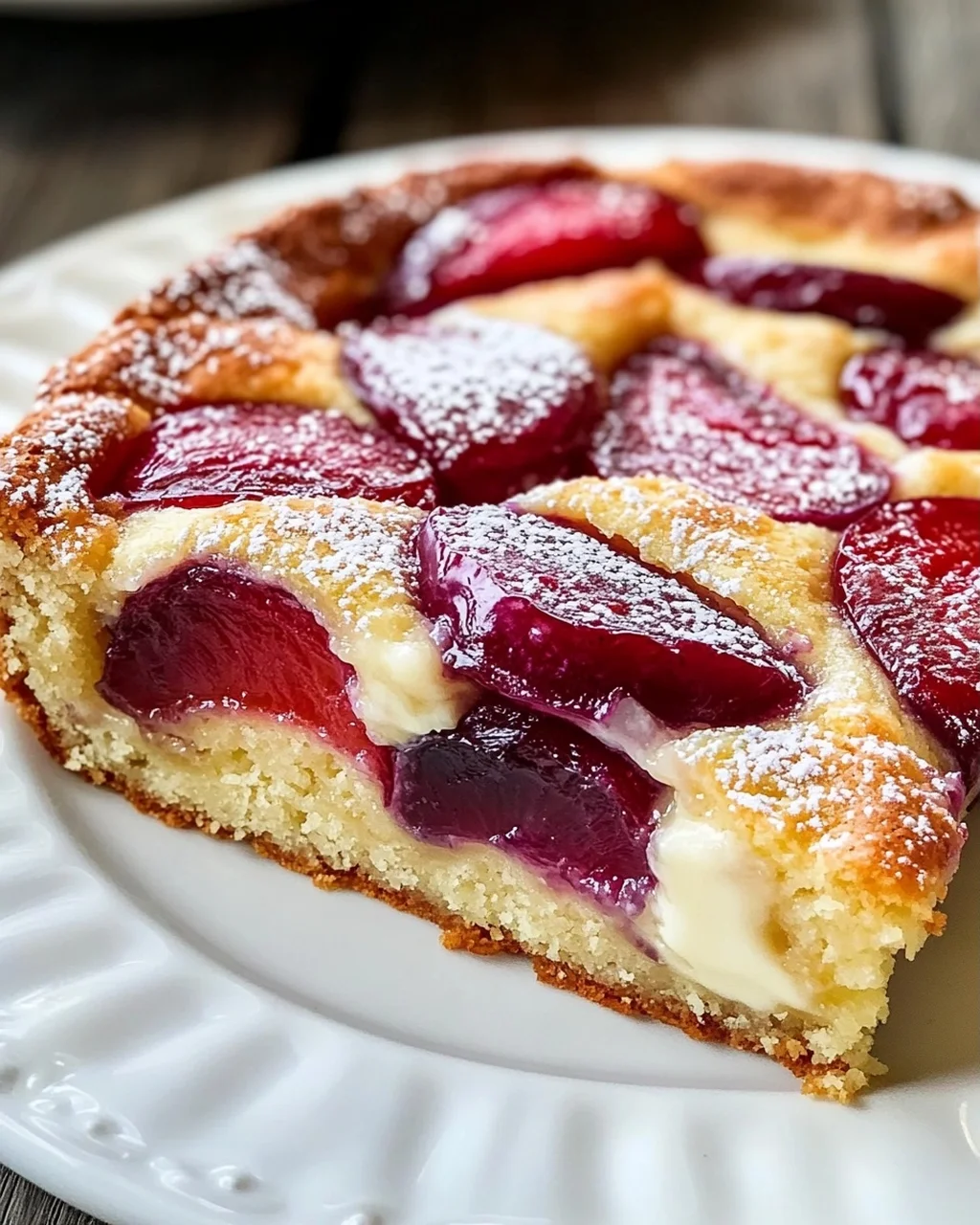 Schneller Zwetschgenkuchen mit Schmandguss