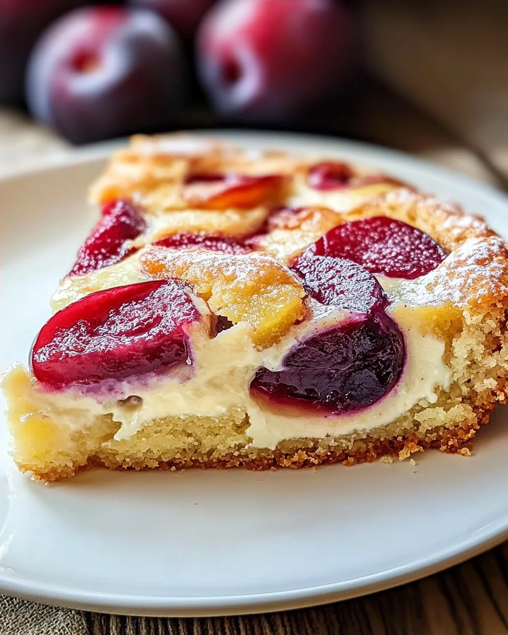 Schneller Zwetschgenkuchen mit Schmandguss