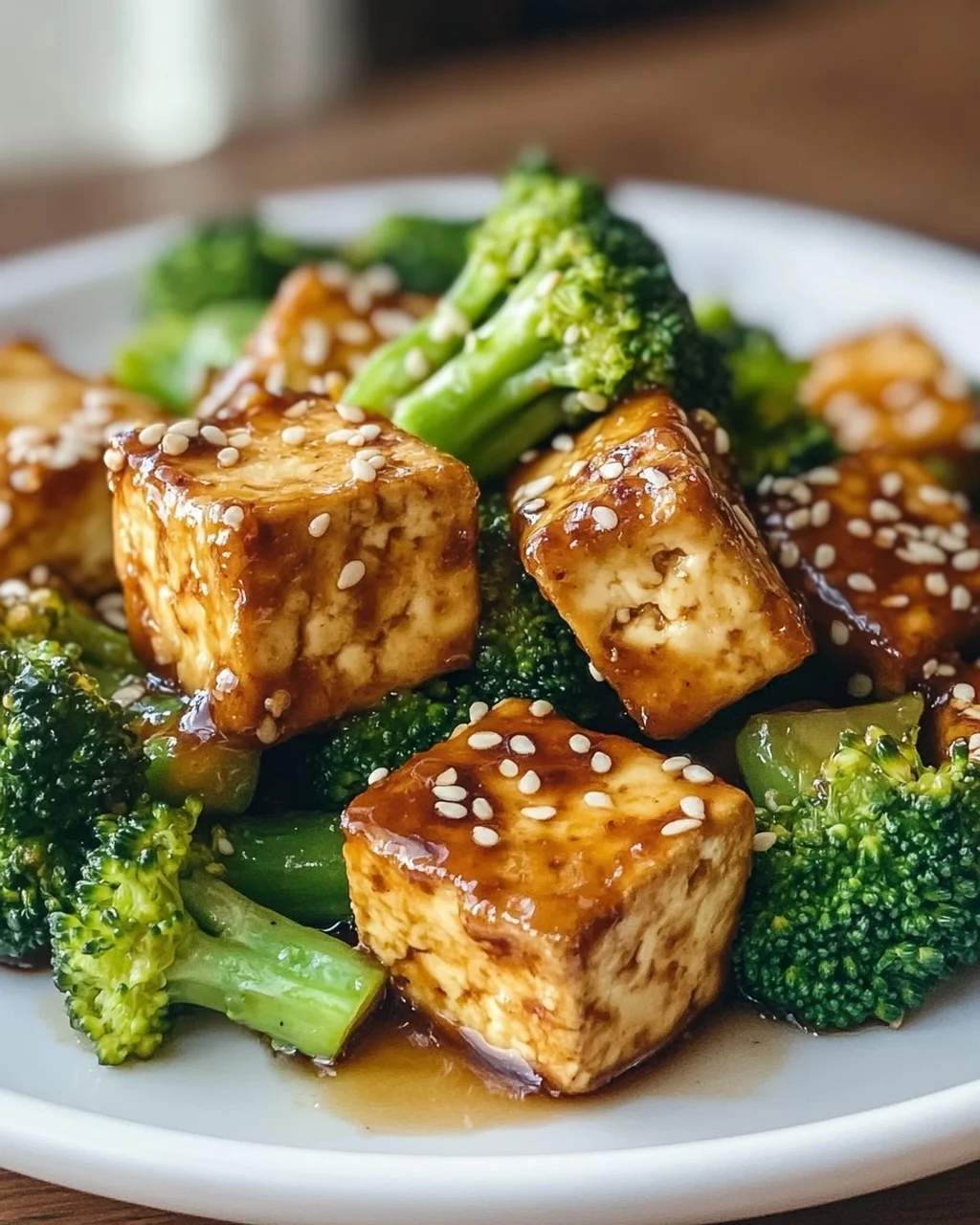 Schnelles Rezept: Gebackener Sesame Tofu & Brokkoli vom Blech