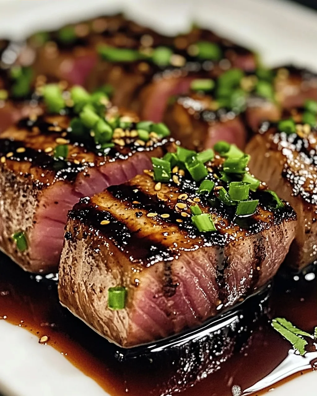 Schwarze Balsamico-Thunfischsteaks schnell zubereiten
