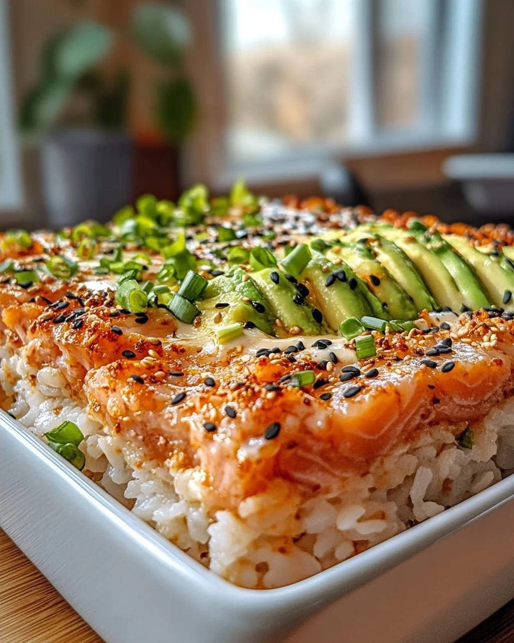 Spicy Lachs Sushi Bake: Der ultimative Sushi-Genuss für Zuhause!