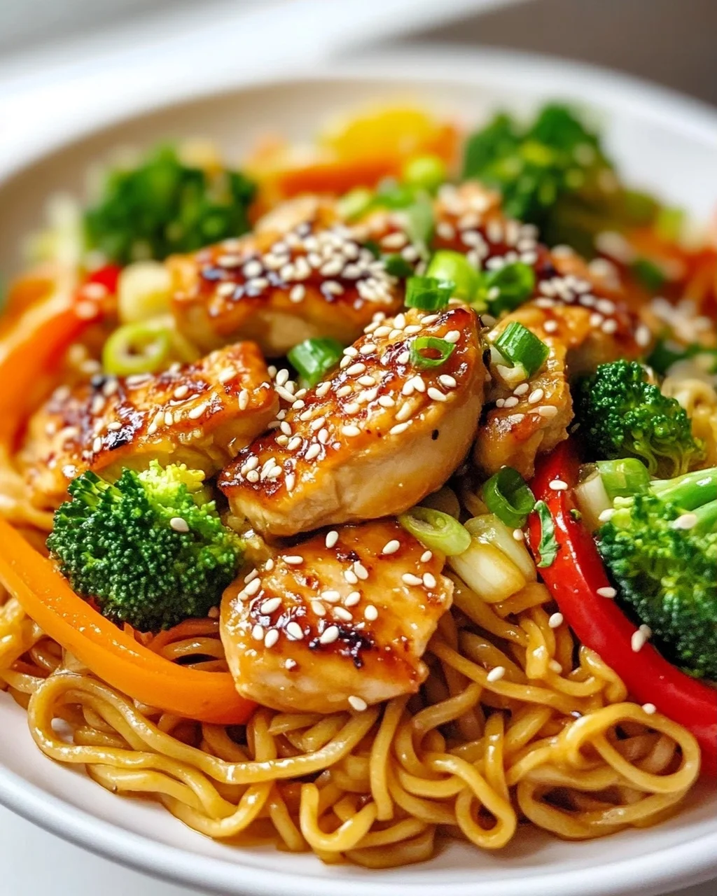 Sticky Garlic Chicken Noodles – Das ultimative Rezept!