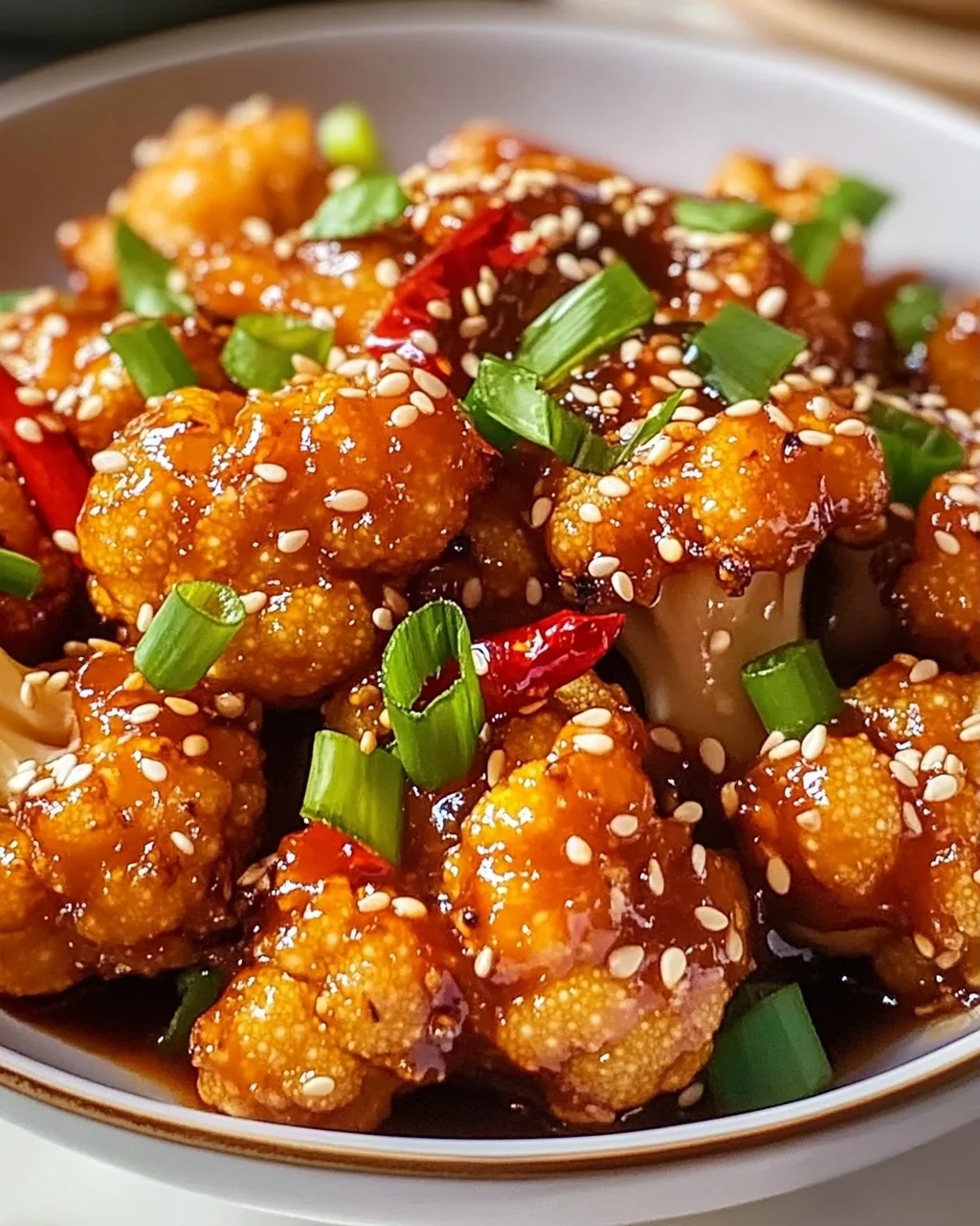 Sticky Sesame Cauliflower