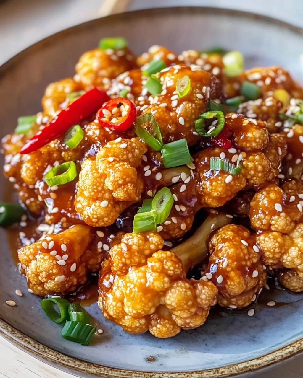 Sticky Sesame Cauliflower