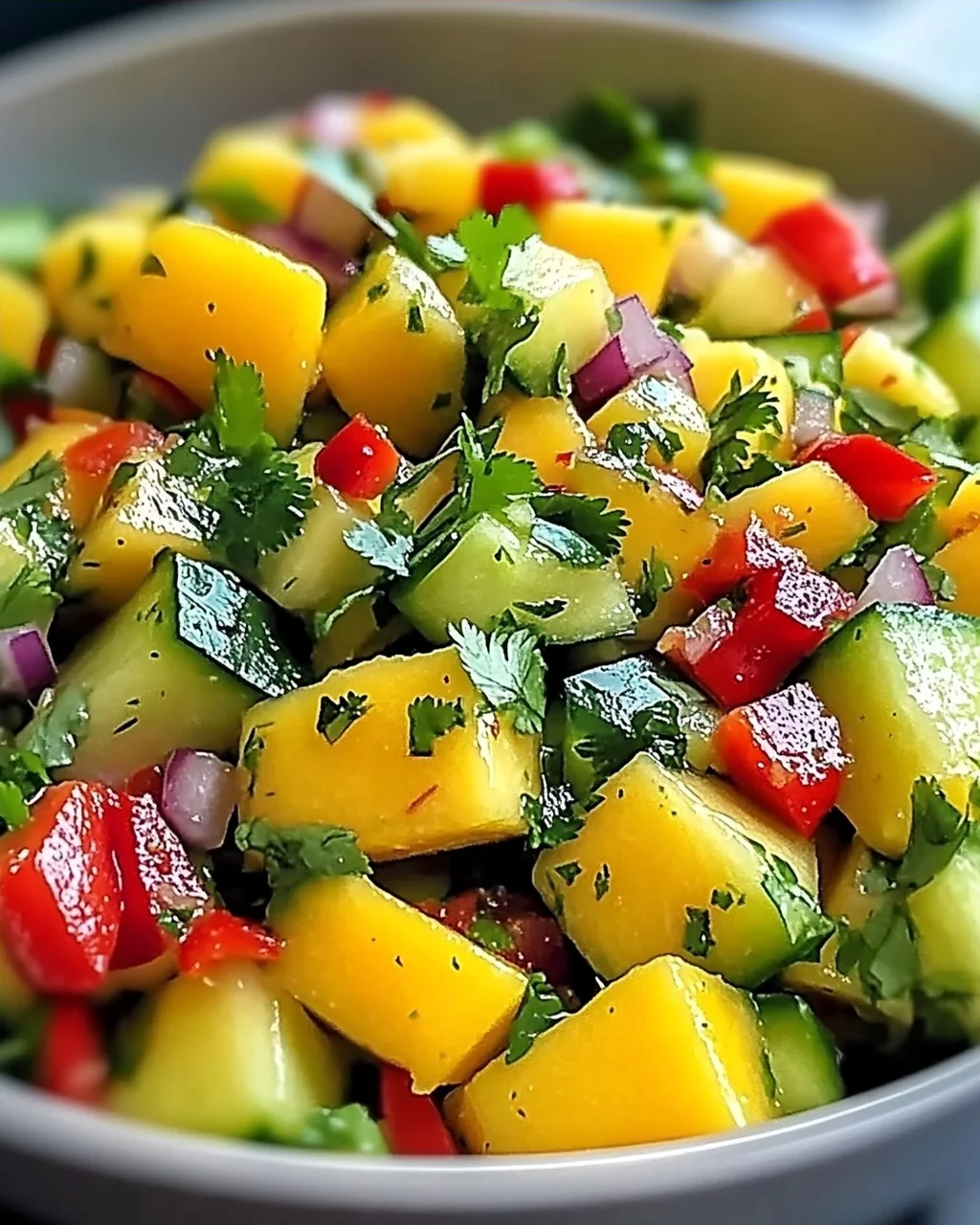 Thai-Mango-Gurken-Salat für erfrischende Genussmomente