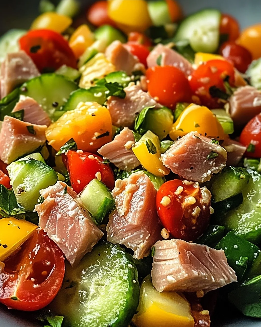 Thunfischsalat mit frischem Gemüse