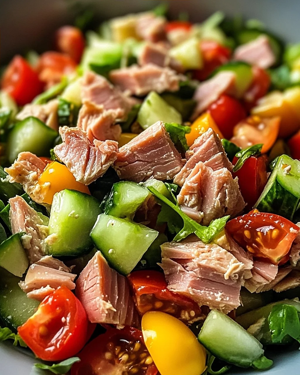 Thunfischsalat mit frischem Gemüse