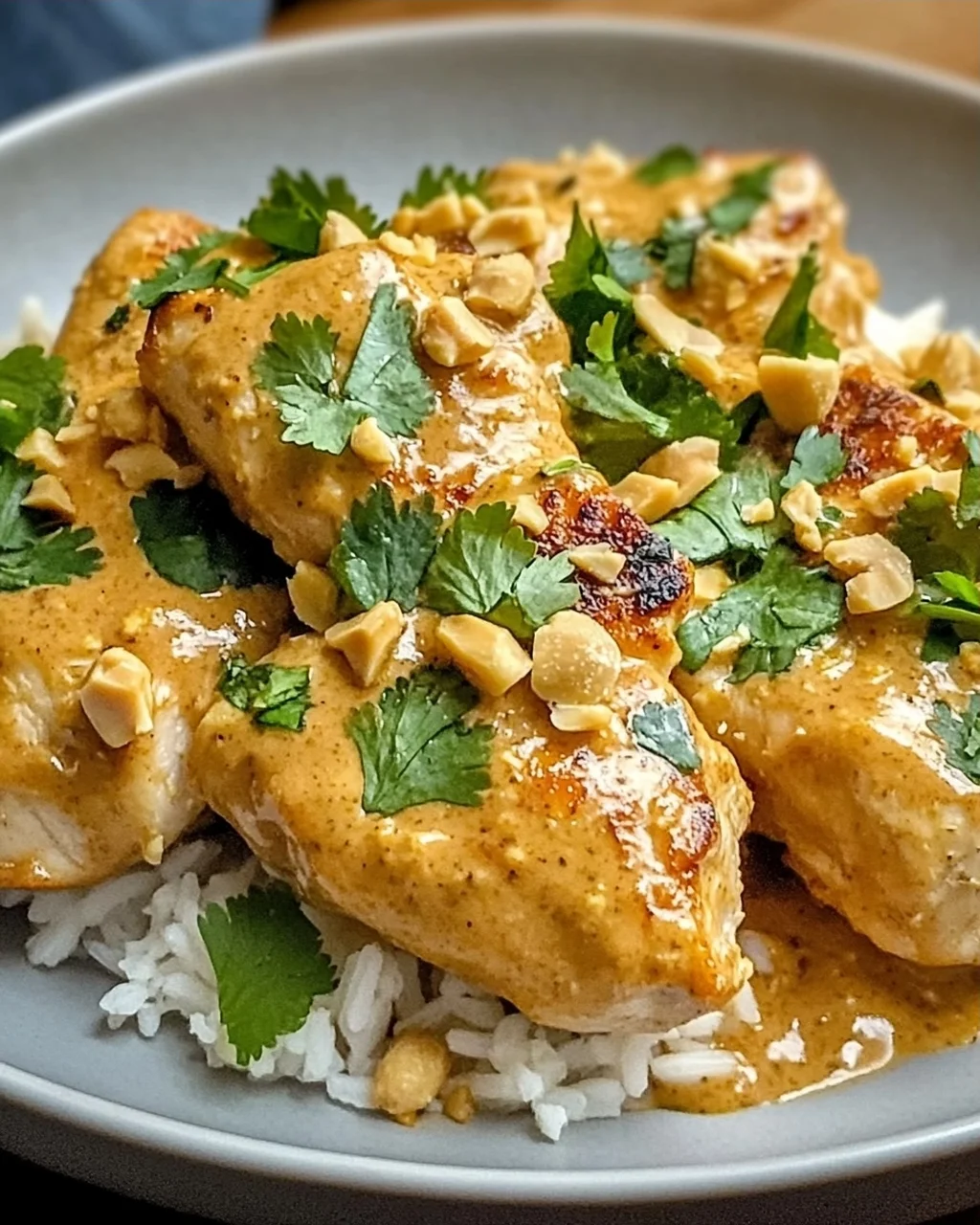 Unwiderstehliches Thai-Erdnuss-Hühnchen in 30 Min
