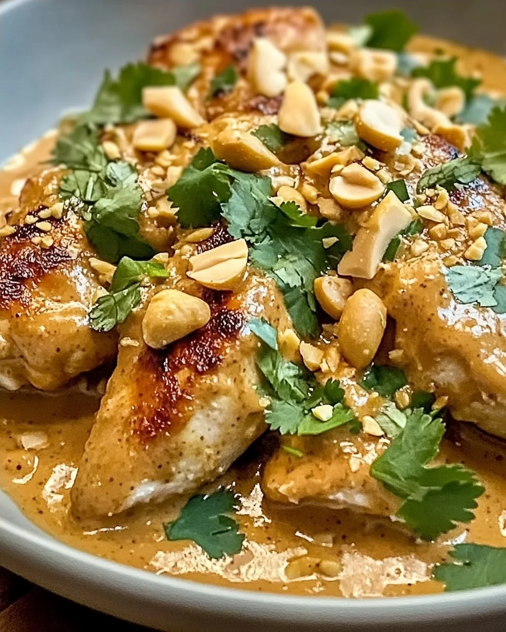 Unwiderstehliches Thai-Erdnuss-Hühnchen in 30 Min