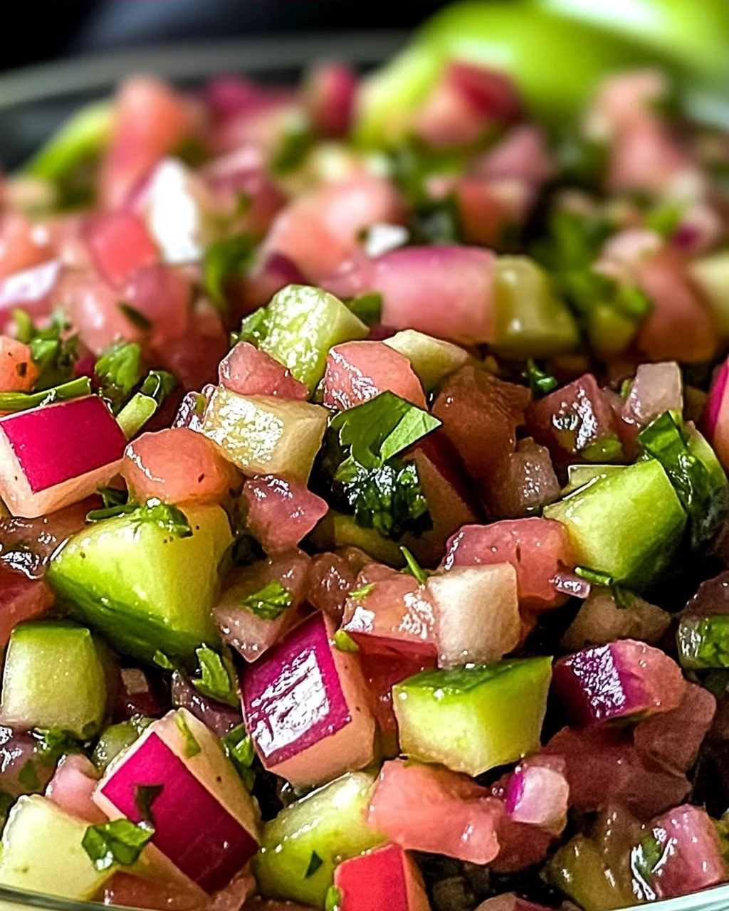Veganer frischer Rhabarbersalsa für jeden Anlass