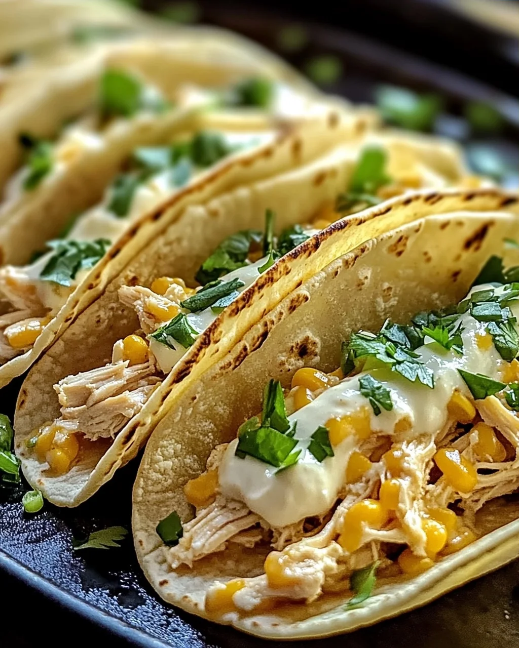Weiße Hühner-Chili-Tacos für die ganze Familie
