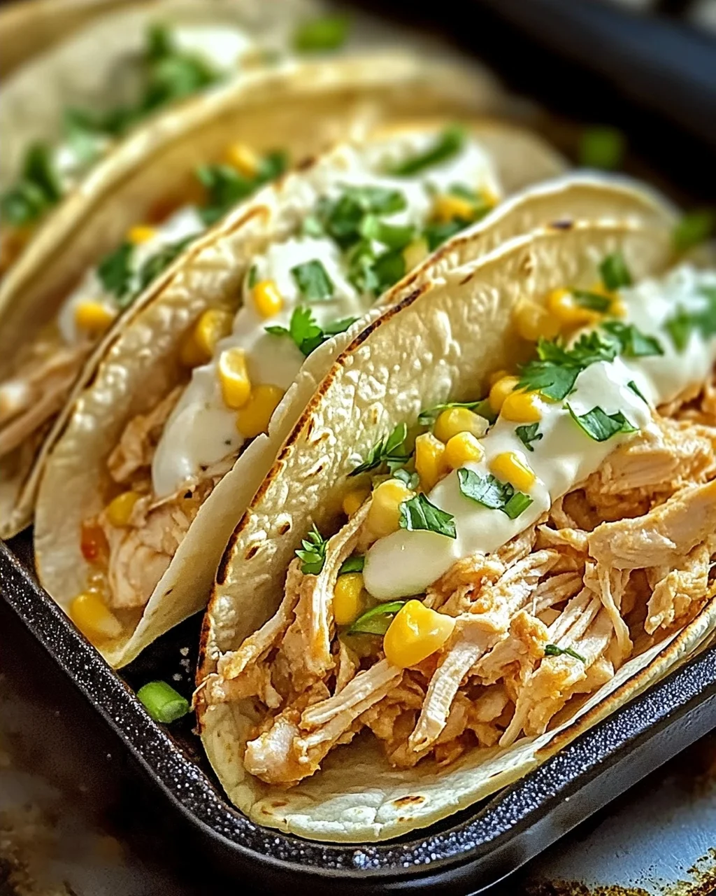 Weiße Hühner-Chili-Tacos für die ganze Familie