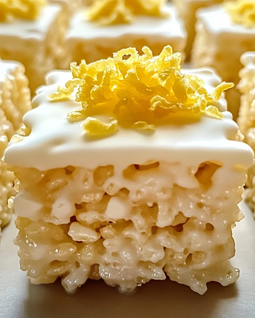 Zitronen Rice Krispy Leckerbissen für jeden Anlass