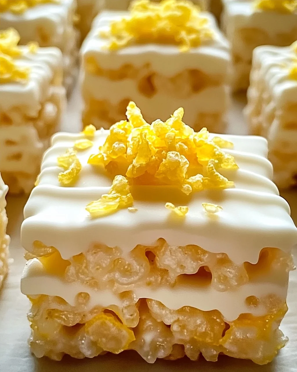 Zitronen Rice Krispy Leckerbissen für jeden Anlass