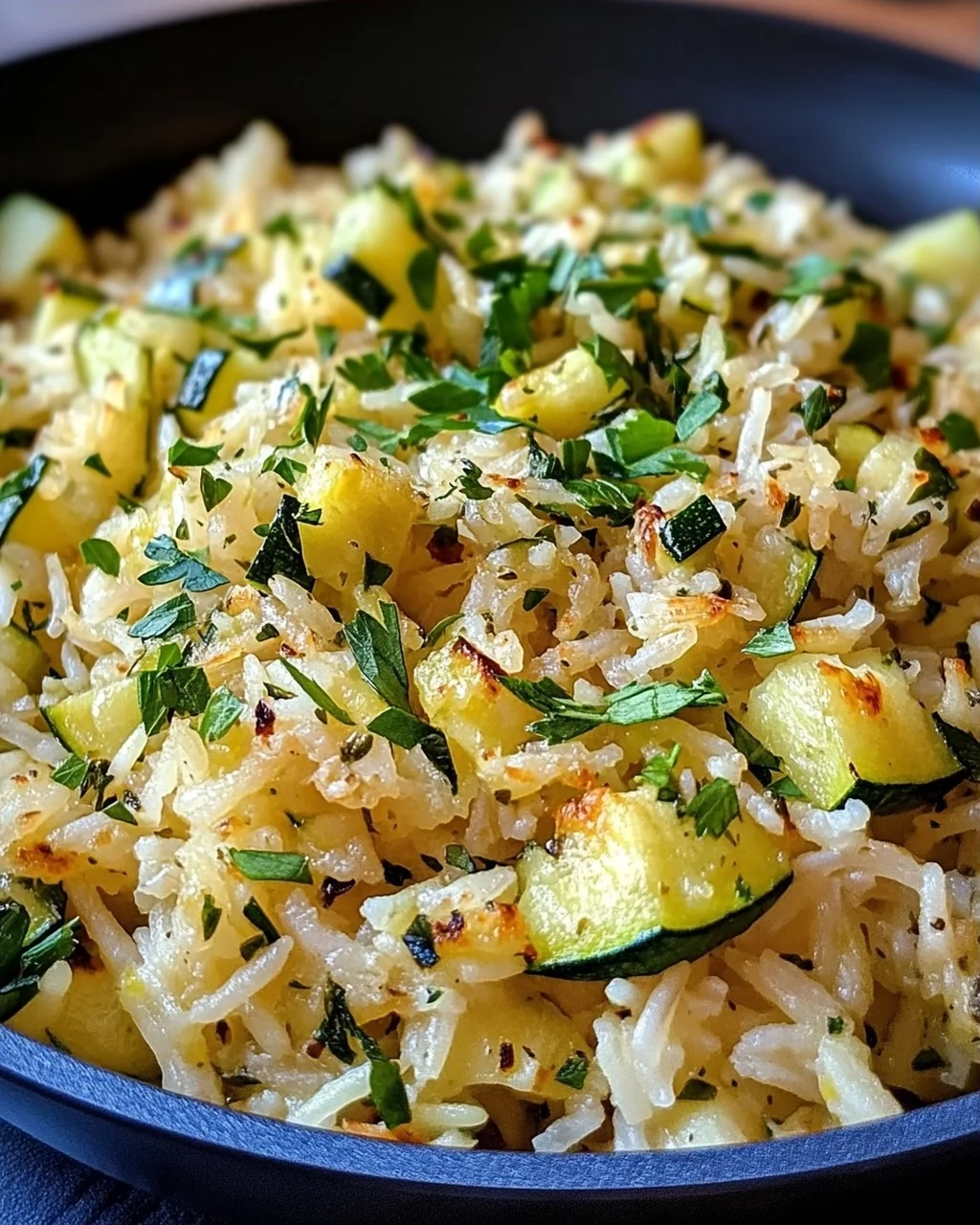 Zucchini-Reis-Pfanne